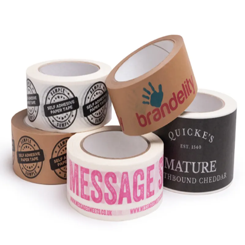Custom Printed Biodegradable Water Activated PVC Box Packing Adhesive Tape for Packaging