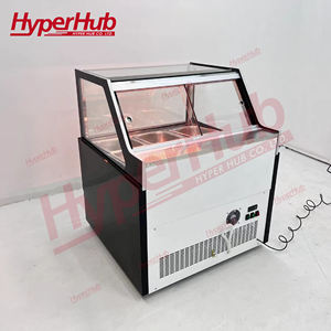 Vitrine réfrigérée pour glaces, refroidie par <span class=keywords><strong>air</strong></span>, commerciale, ventilée, pour la présentation de glaces dures - Product Image 5