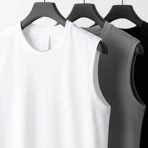 Fashion Four Gradient Color Design Lightweight Crewneck Mens Sports Tank <b>Top</b> <b>Reflective</b> Design Custom Vest for Men - Product Image 5