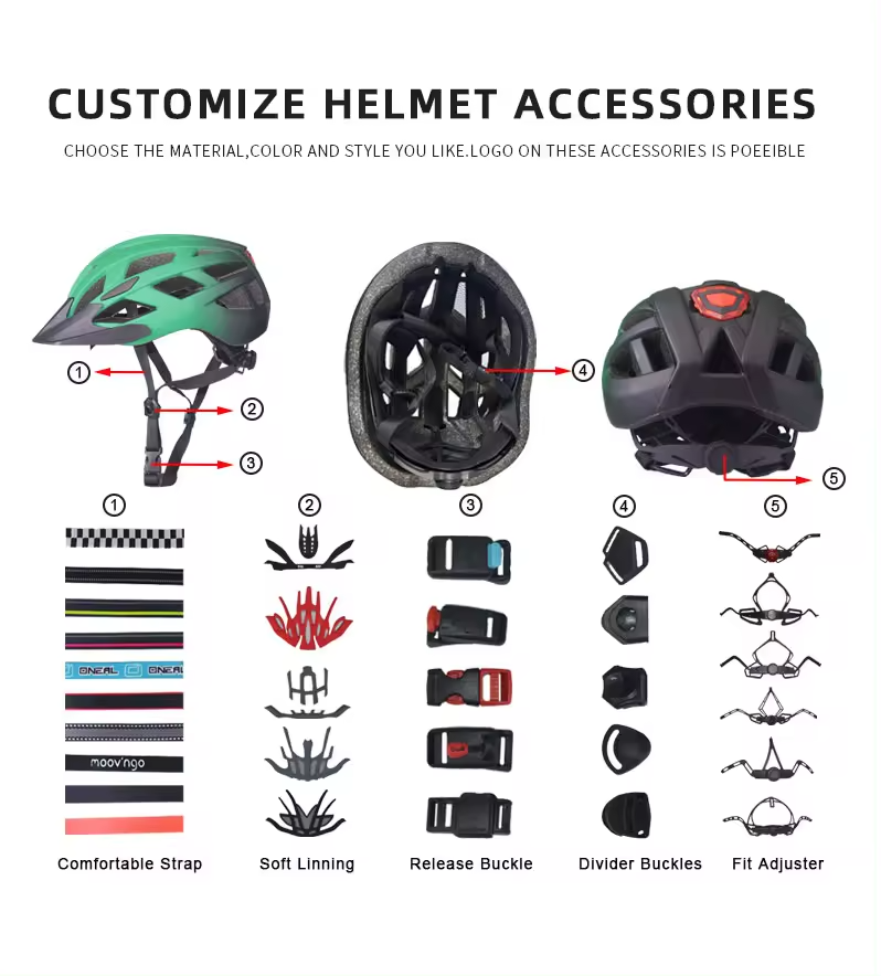Fahrradhelm mit LED Licht Stadthelm Ultraleichter Radhelm Mountainbike Helm für Herren Erwachsene Cityhelm mit Aufladung Rücklicht 56-60CM (Grau
