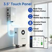 Batteries au lithium-fer-phosphate portables 51,2 V 314 Ah avec roues, 16 kWh LiFePO4, batterie solaire pour système de stockage d'énergie domestique
