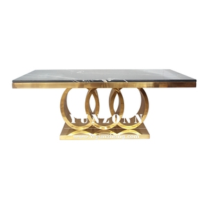 Base de cercles de taille personnalisée <span class=keywords><strong>table</strong></span> <span class=keywords><strong>d</strong></span>'<span class=keywords><strong>appoint</strong></span> de luxe en pierre naturelle argentée ou dorée <span class=keywords><strong>table</strong></span> de salon centre à café en métal centro - Product Image 1
