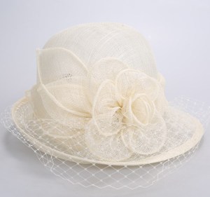 Nuevo Sombrero de Moda para Fiesta, Estilo Filipino, para Mujer, de Sinamay, para Iglesia, con Base de Fascinador, Ajustable, con Bordado 3D, para Sol y Playa, en Oferta para Adultos - Product Image 6