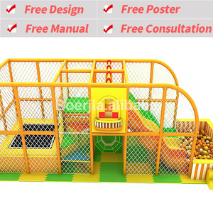อุปกรณ์สนามเด็กเล่นในร่ม Saidi Safe Kids พร้อมเสาบุนวมและตาข่ายป้องกันรอบด้าน รับประกัน 5 ปี - Product Image 2