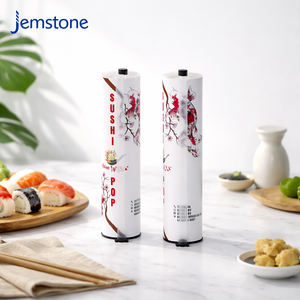 Tubo de cartón personalizado para sushi con palillos, embalaje de papel de calidad alimentaria para rollos de sushi, caja redonda para restaurante - Product Image 2