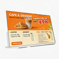 Écran numérique Android 21,5/23,8 pouces pour menu vidéo et publicité murale, support de table de restaurant (intérieur/extérieur)