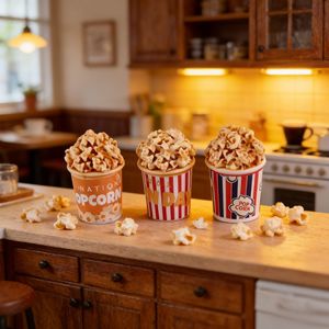 Mini Secchielli di Popcorn Realistici - 100 Pezzi/Lotto Mini Giocattoli Alimentari per Casa delle Bambole, Accessori per Cucina <span class=keywords><strong>e</strong></span> Feste - Product Image 2