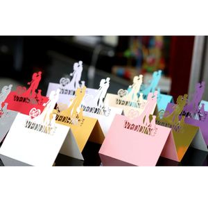 Cartes de table de mariage en strass scintillants, découpées au laser en forme de cœur, pour cartes nominatives de placement de table, cadeaux de fête prénuptiale - Product Image 6