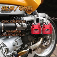 Peninggi setang sepeda motor, alumunium Universal peninggi setang CNC klem dapat disesuaikan gambar pabrik