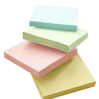 Notes autocollantes doublées Post couleur Pastel personnalisé blocs-notes auto-adhésifs pour bureau réunion d'école à domicile