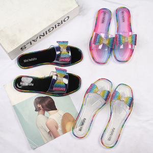 Sandalias Transparentes de Mujer Fujian Horizon con Suela Suave de Gelatina, Adornadas con Pedrería y Cadena, Ligeras y Transpirables - Product Image 6