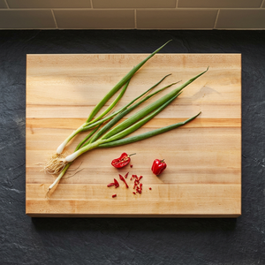 Planche à découper rectangulaire en bois d'acacia véritable de qualité supérieure, durable, épaisseur 2,0 cm, passe au lave-vaisselle, ustensiles de cuisine très tendance - Product Image 1