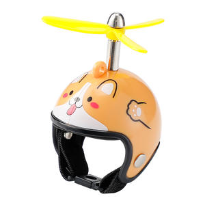 Casque de chien mignon avec hélice en résine plastique, accessoire de vélo pour enfants et adultes - Product Image 1