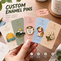 Pins en émail personnalisés mignons avec carte de support, badges de revers en métal personnalisés pour cadeaux, événements promotionnels, vente en gros