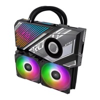 ASU,S ROG Strix LC GeForce RTX 3090 Ti Gaming OC GDDR6X Kartu Grafis Pendingin Cair All-in-One dengan GPU 384 Bit 3090 TI