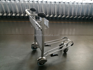 RH-J10-1 1100*625*1050Mm Roestvrijstalen Luchthavenbagagekarretje Vierwielige Passagierscar - Product Image 4