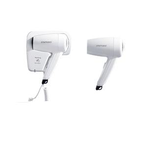 बाथरूम हेअर ड्रायर एबीएस इलेक्ट्रिक दीवार घुड़सवार फांसी होटल हेयर ड्रायर secador डे pelo धारक आधार पंच के साथ नि: शुल्क - Product Image 6