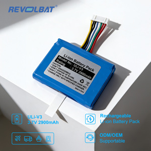 新ブランド Revolbat V3 VEGA3000 3.7V 2900mAh Dejavoo Z9 V3 Z9 交換用バッテリー IP604355-2P リチウムイオン POS決済端末用バッテリー - Product Image 1