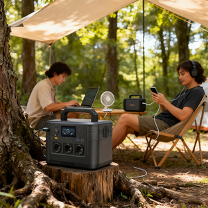 Station d'alimentation portable LiFePO4 1200W 1008Wh la plus vendue, onde sinusoïdale pure, charge solaire AC, port USB-C pour voiture, camping-car, maison et extérieur - Product Image 6
