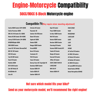 Nuevo Kit de Motor para Motocicleta/Scooter Horizontal de 80cc, 4 Tiempos, CDI, Alta Velocidad, CVT, Arranque Eléctrico y de Pedal