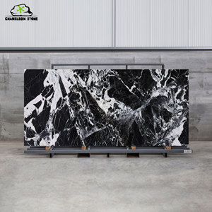 Phòng tắm hiện đại Vanity đầu tàu chìm và bàn trà đá cẩm thạch nhân tạo lớn phiến đá cho tường và sàn ứng dụng - Product Image 2