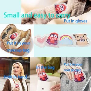 Calentadores de <span class=keywords><strong>manos</strong></span> calientes de dibujos animados reutilizables, <span class=keywords><strong>calentador</strong></span> de <span class=keywords><strong>gel</strong></span> corporal de compresa caliente para acampar, calentadores de <span class=keywords><strong>manos</strong></span> y paquetes calientes y fríos - Product Image 3