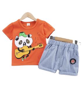 Vêtements pour enfants, nouveau style, costume décontracté pour bébé, ensembles sportifs en coton pour enfants, vente en gros à Shanghai - Product Image 1