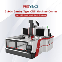 Fraiseuse à portail CNC à 5 axes Centre d'usinage à portique synchrone à double colonne à 5 axes