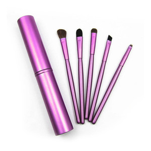 5pcs du lịch xách tay <span class=keywords><strong>mini</strong></span> trang điểm mắt bàn chải thiết lập để áp dụng Eyeshadow Bút kẻ mắt bàn chải lông mày Lip ống đặt chuyên nghiệp sơn bàn Chải - Product Image 2