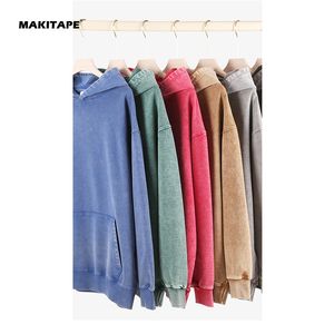 เสื้อพูลโอเวอร์ผ้าฝ้าย 430GSM รุ่น MQ3 Custom DTG แบบเปล่า สีซีดจางสไตล์วินเทจ ล้างสีแบบแอซิด เหมาะสำหรับฤดูใบไม้ร่วง เป็นมิตรต่อสิ่งแวดล้อม สีพื้น ยูนิเซ็กซ์ - Product Image 2