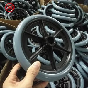 LYL-013 hochwertige 8-Zoll-PVC-beschichtete Rollstuhl-Vorderrad rollen für medizinische Geräte des Krankenhaus-/Rehabilitation zentrums - Product Image 4