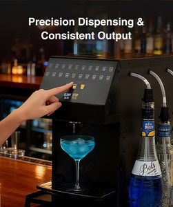 Robot Barman Intelligent pour Cocktails avec 20 Recettes de Boissons, 6 Bouteilles, Distributeur de Mojitos à Portion Individuelle et Lumière Ambiante - Product Image 4