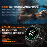 Reloj Inteligente FT66 AMOLED con GPS, Brújula, Linterna, Batería de 660 mAh, Resistente al Agua 3ATM, Monitor de Actividad Física para Hombres