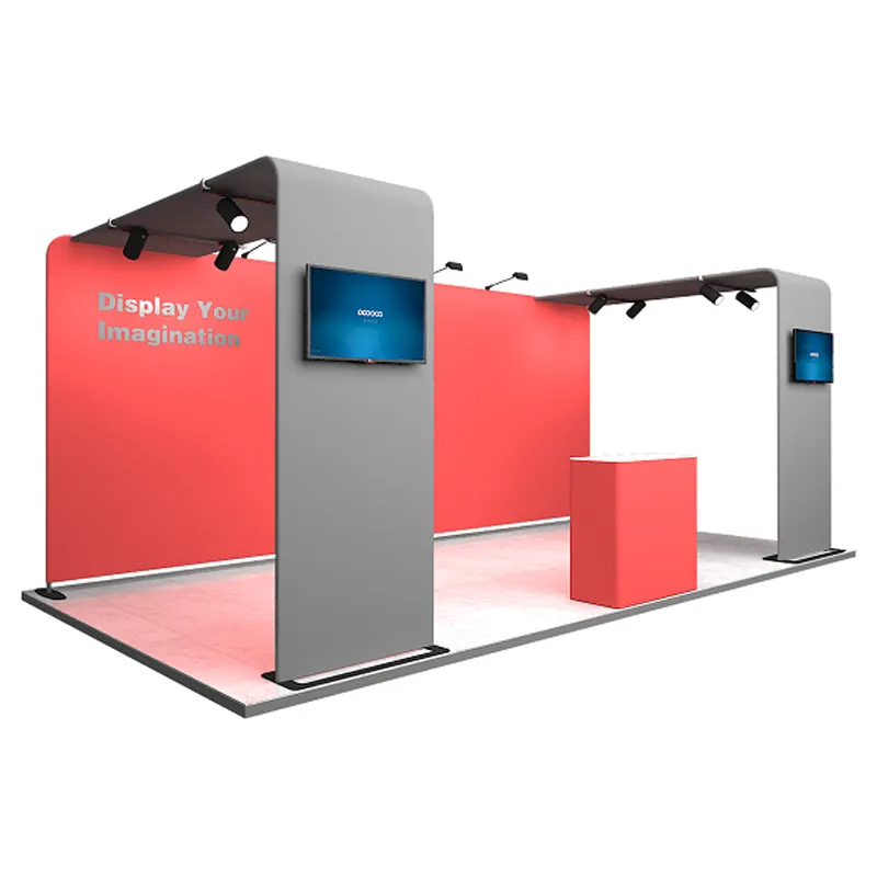 10x20 ft Fabric wall aluminum standard exhibition display trade show booth