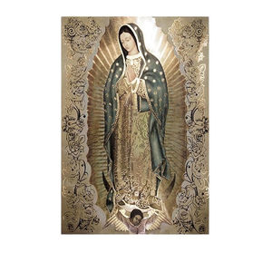 KOMI Guadalupe vierge décoration murale toile peinture vierge marie affiche mur religieux Art photos pour la décoration de la maison artisanat cadeau - Product Image 6