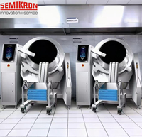 Mesin Masak Otomatis Kapasitas Besar Efisiensi Tinggi Mewah Berbahan Baja Anti Karat Semikron 100-600L untuk Restoran Kantin