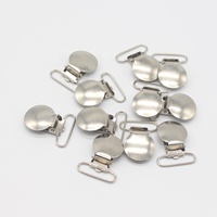 Clip porte-jarretelle à tête ronde en métal Clip de sangle de vêtement de chaîne de sucette pour accessoires de jupe et de sangle