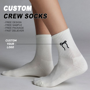 Custom Athletic Sports Crew <strong>Socks</strong> For Men And Women Comfort Running OEM Logo Printing - Product Image 1