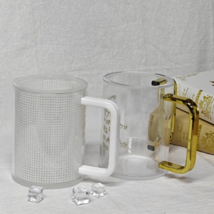 Netilat Yadayim Double Handle Modern Elegant Design - Negel Vasser Acrylic Kosher Hand Wash <b>Cup</b> - Product Image 4