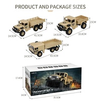 Jinying Vente chaude Camion RC tout-terrain télécommandé 6 roues motrices avec moteur à différentiel incliné et carrosserie métallique pour enfants