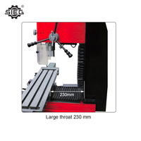 Machine de fraisage et de perçage à vitesse de broche variable X3.5DZP, affichage 3 axes, levage automatique de l'axe Z, alimentation automatique