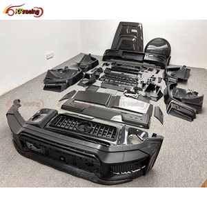 Kit de Carrocería Estilo B PP con Capó y Alerón de Fibra de Carbono Seca para Mercedes Benz Clase G W465 G63 G Wagon <span class=keywords><strong>AMG</strong></span> G500 G550 2019-2025 2026 - Product Image 3
