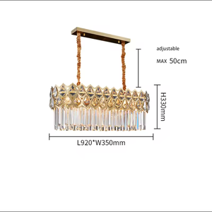 Suministro de fábrica Iluminación colgante Colgante LED Luz de techo Sala de estar Oro Moderno K9 Candelabro de cristal - Product Image 4