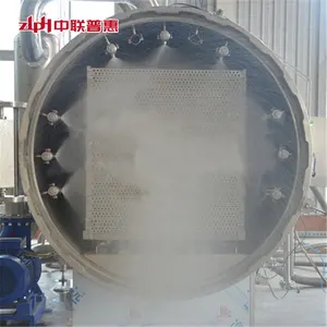 Mesin sterilisasi Retort tekanan konter semprotan air autoklaf untuk produk pertanian