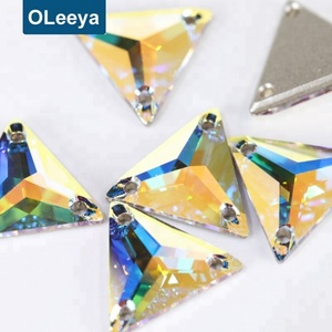 Hot Sale <b>Top</b> Quality Navette Sew on <b>Crystal</b> AB Rhinestone Horse Eyes Sewing Rhinestone for Women Dresses - Product Image 4