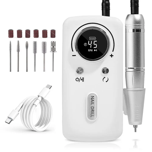 <span class=keywords><strong>Ponceuse</strong></span> à Ongles Électrique Professionnelle Haute Vitesse 45000 tr/min pour Manucure Pédicure, Machine à Forer les Ongles Rechargeable pour Retrait de Gel - Product Image 2