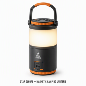 Nouvelle lampe de camping LED multifonction rechargeable, lampe torche d'extérieur avec fonction SOS, lumière latérale, type C - Product Image 1