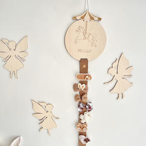 Support mural de rangement pour épingles à cheveux de style nordique avec motif cheval et oie pour enfants - Product Image 4