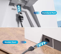 Câble d'alimentation USB-C vers DC étanche de 46 mètres 24AWG 3ème génération 60W PD pour utilisation en voiture, alimentation extérieure, extension Starlink Mini