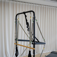 Prix d'usine Équipement de Pilates de remise en forme en bois de chêne Reformer Pilates avec machine à trapèze demi-tour, lit de base semi-surélevé